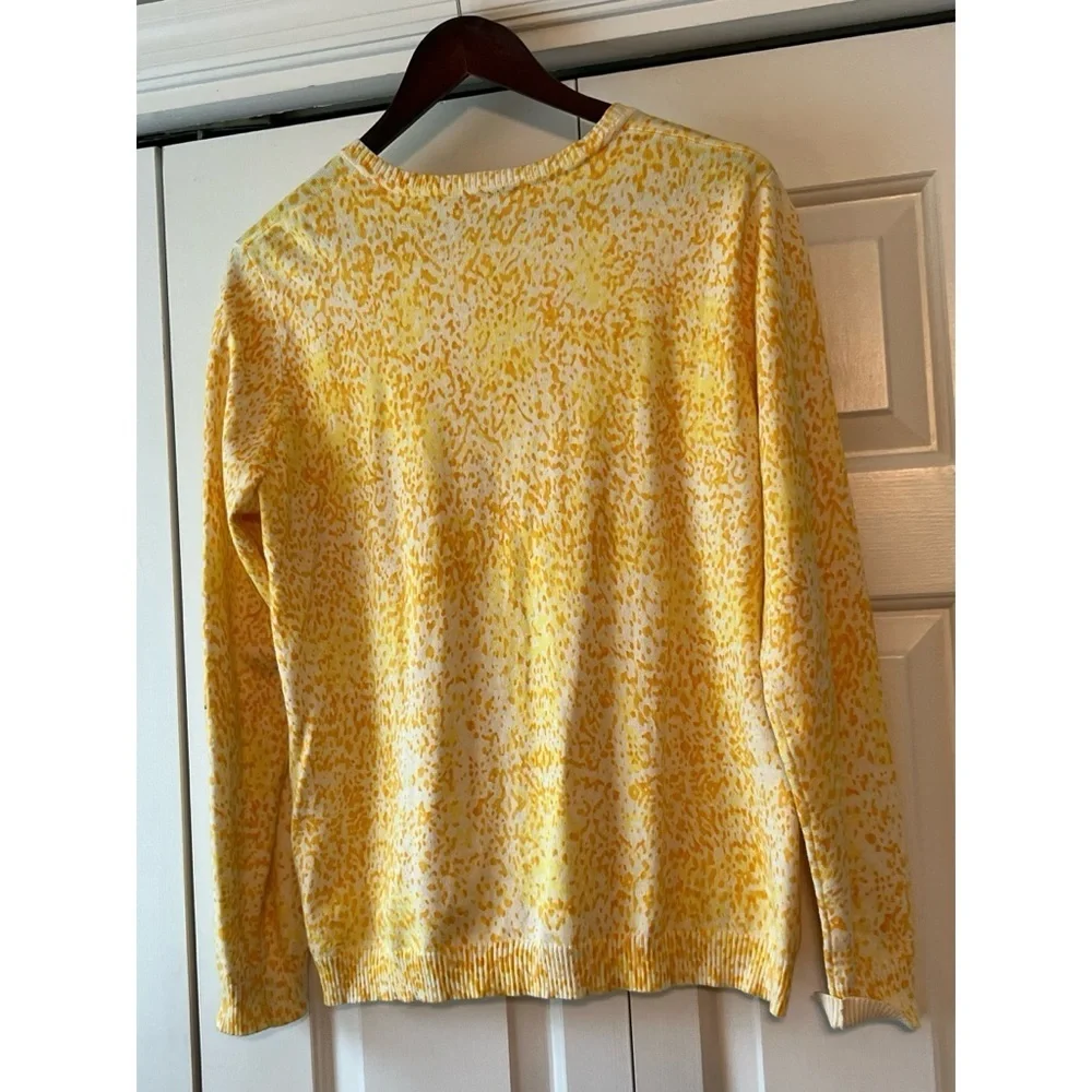 Sunshine Yellow Statement Cardigan – Cheerful Everyday Style Sweater EUC M #651